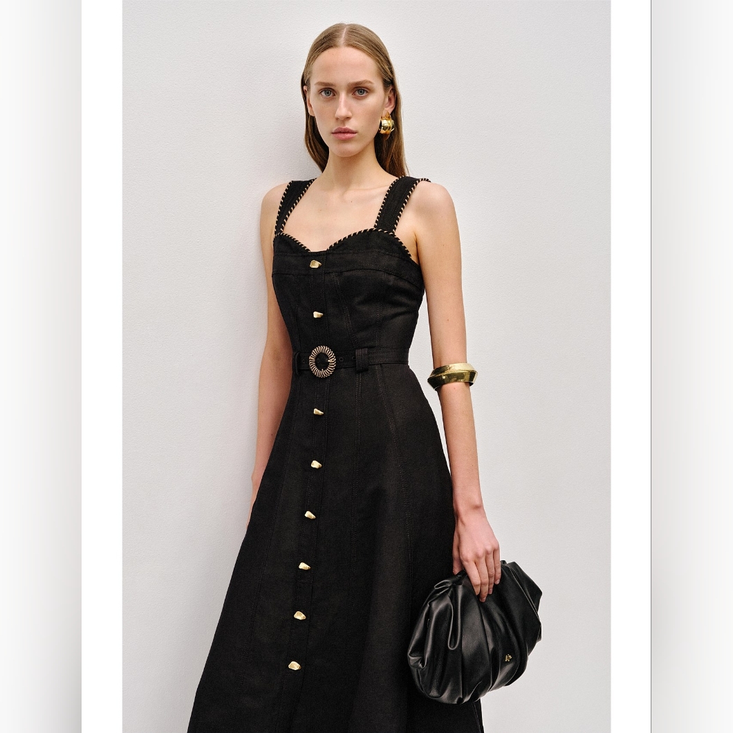 Aje Celeste Utility Midi Dress Us 4